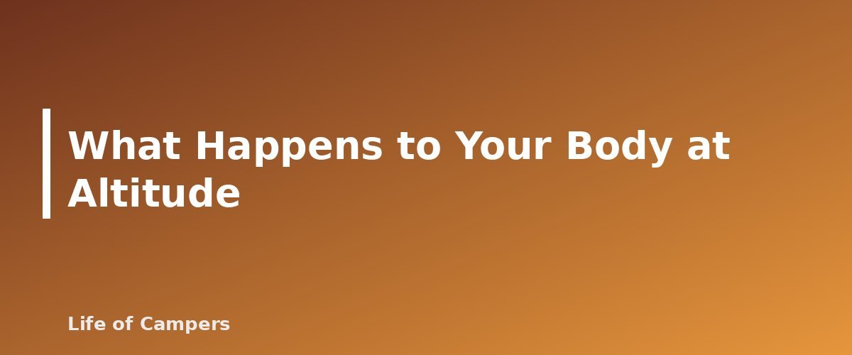 What Happens to Your Body at Altitude - section banner for Altitude Sickness and Camping at Elevation