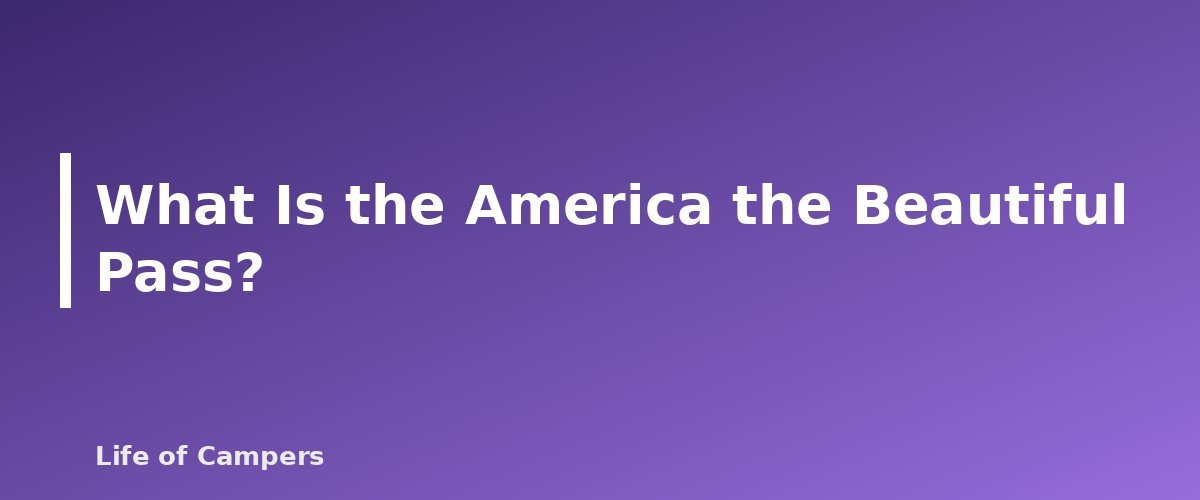 What Is the America the Beautiful Pass? - section banner for America the Beautiful Pass for Campers