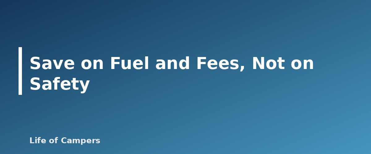 Save on Fuel and Fees, Not on Safety - illustration for Budget Camping: How to Camp Well Without Overspending