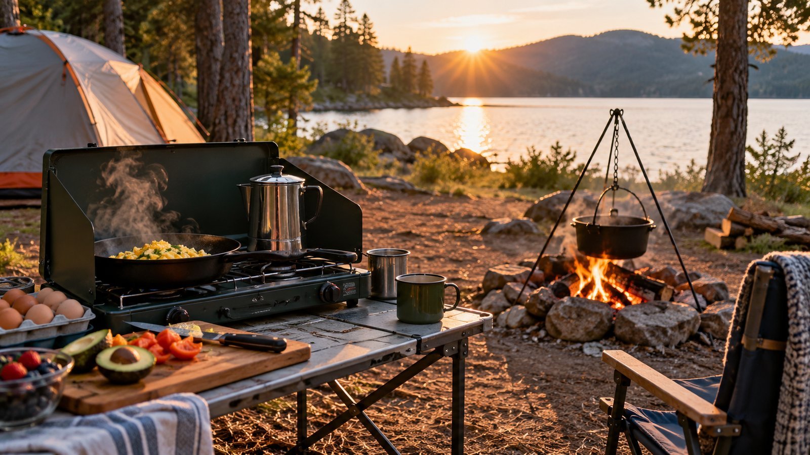 Sample Day Using Both - Camp Stove vs Campfire Cooking: Which to Use and When