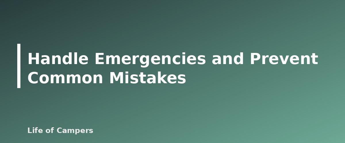 Handle Emergencies and Prevent Common Mistakes - illustration for Campfire Safety: How to Build, Manage and Put Out a Campfire