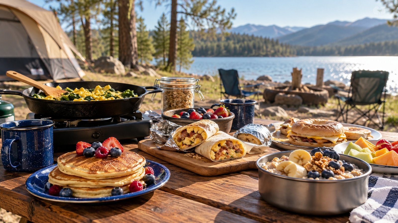 Sample Breakfast Plan for a Weekend - Camping Breakfast Ideas: 15 Easy Options by Cooking Method