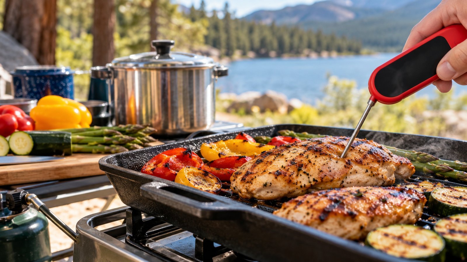 Cook Food to Safe Temperatures - Camping Food Guide: Meal Planning, Cooler Safety and Cooking Methods