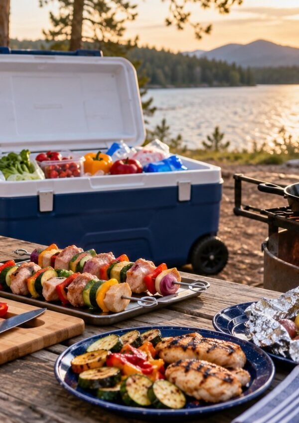 Camping Food Guide: Meal Planning, Cooler Safety and Cooking Methods - featured image