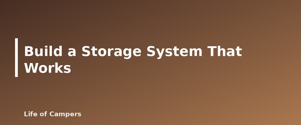 Build a Storage System That Works - illustration for Camping Gear Care: Cleaning, Drying and Storing Tents and Sleeping Bags