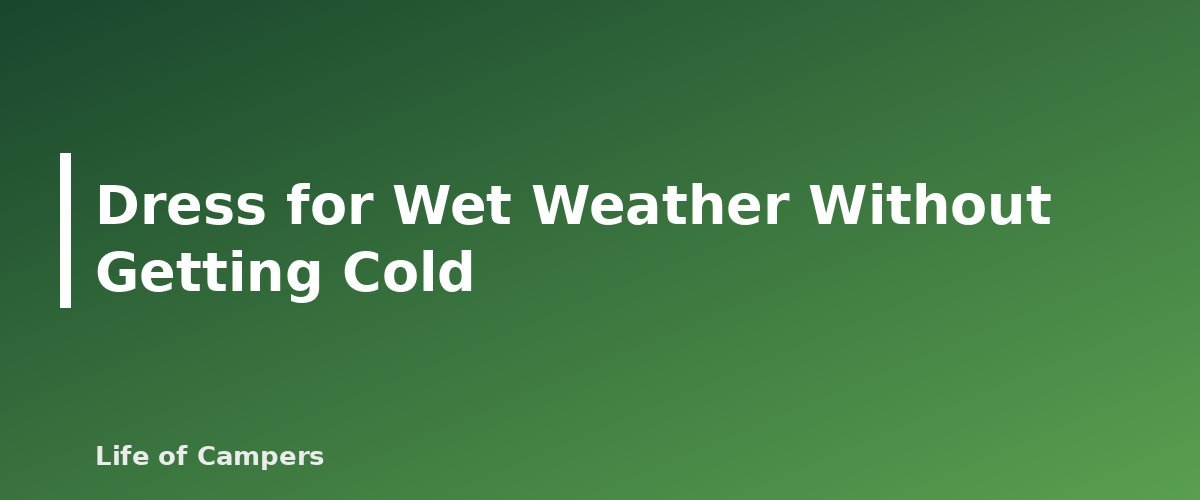 Dress for Wet Weather Without Getting Cold - illustration for Camping in the Rain: How to Stay Dry, Warm and Safe