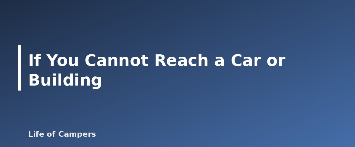 If You Cannot Reach a Car or Building - illustration for Camping in Thunderstorms and Lightning: What to Do