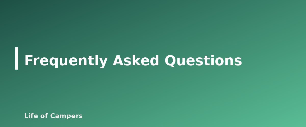 Frequently Asked Questions - section banner for Car Camping vs Backpacking