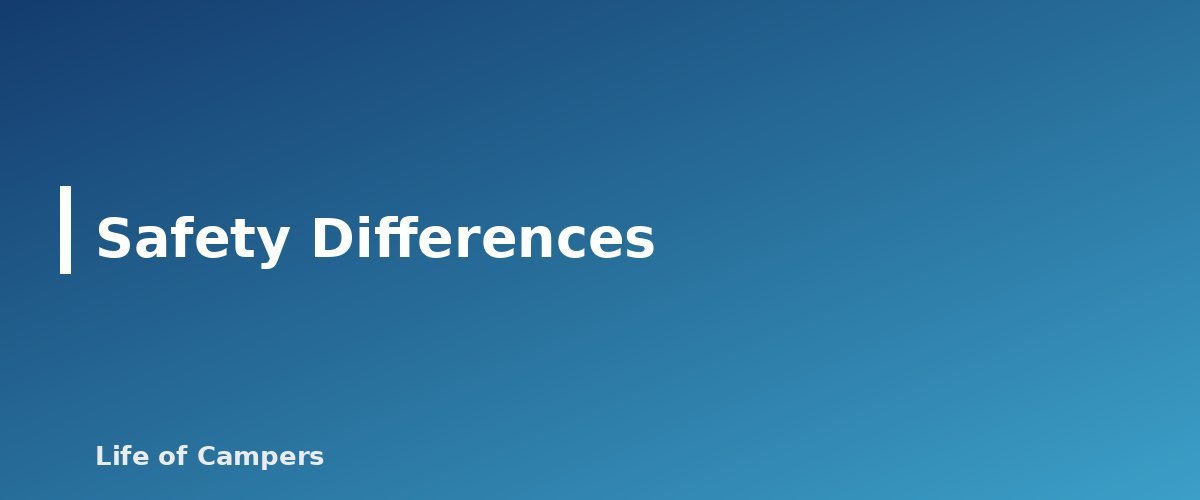 Safety Differences - section banner for Car Camping vs Backpacking