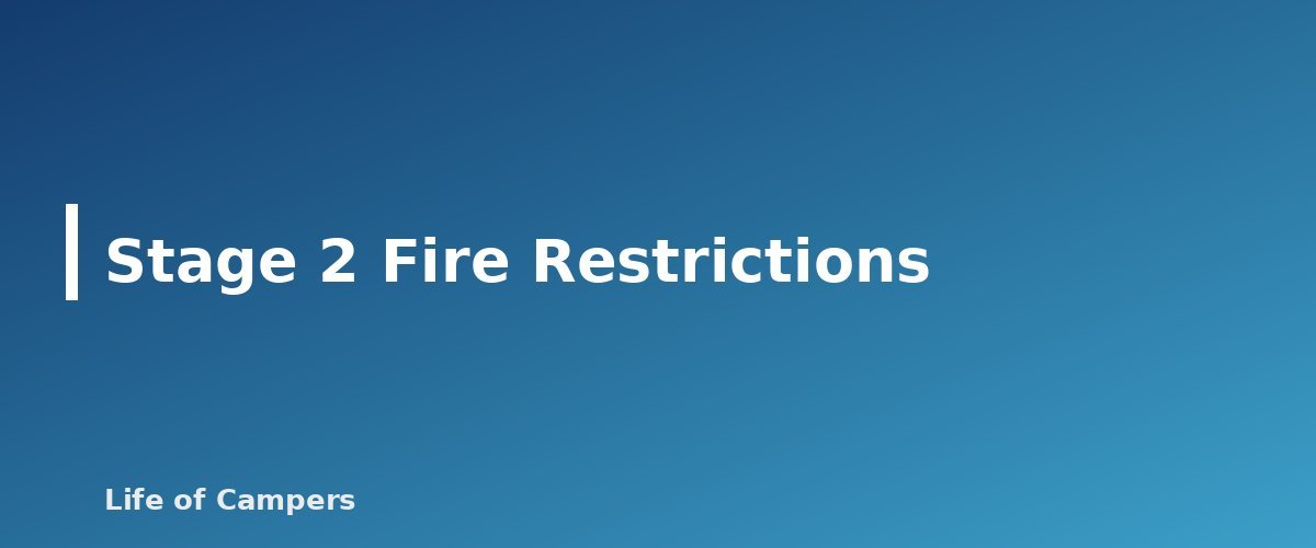 Stage 2 Fire Restrictions - section banner for Fire Restrictions on Public Lands