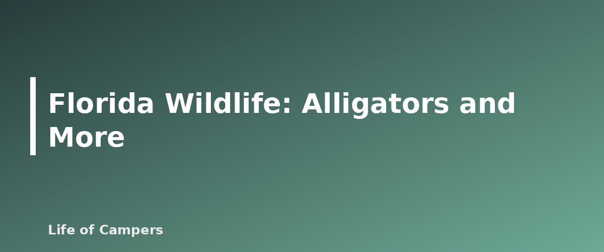 Florida Wildlife: Alligators and More - illustration for Florida Camping Seasons: When to Go and What to Expect