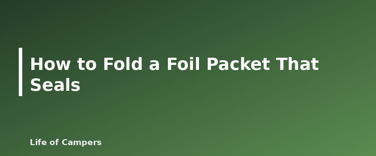 How to Fold a Foil Packet That Seals - illustration for Foil Packet Meals for Camping: Recipes and Technique