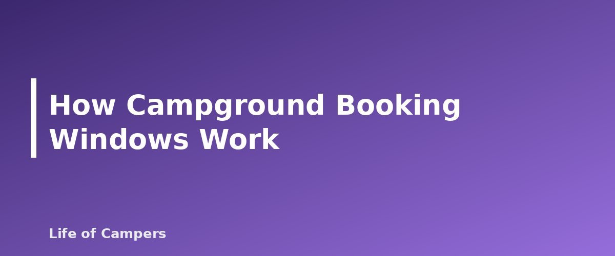 How Campground Booking Windows Work - section banner for How to Book Hard-to-Get Campsites