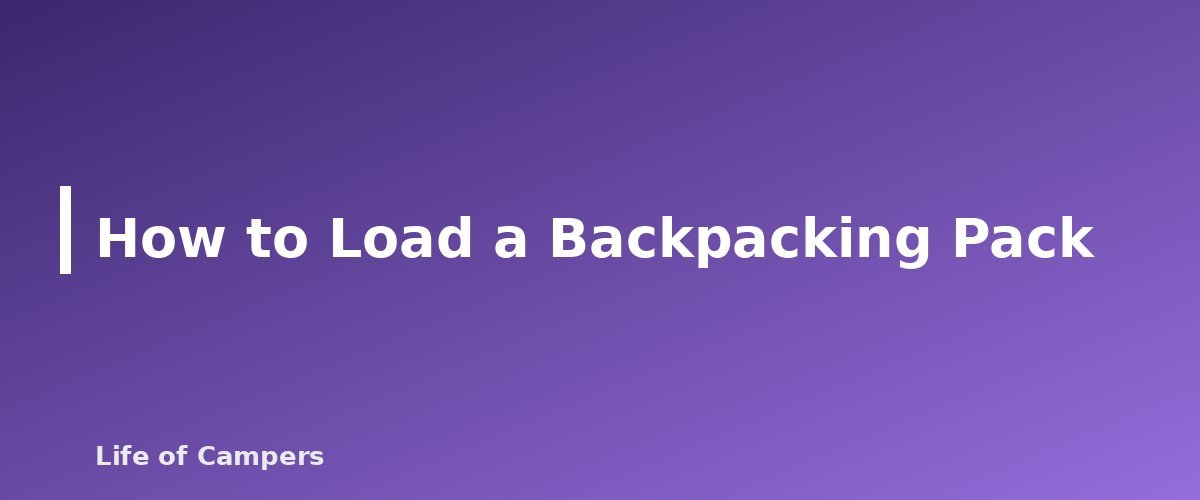 How to Load a Backpacking Pack - section banner for How to Choose a Backpacking Backpack