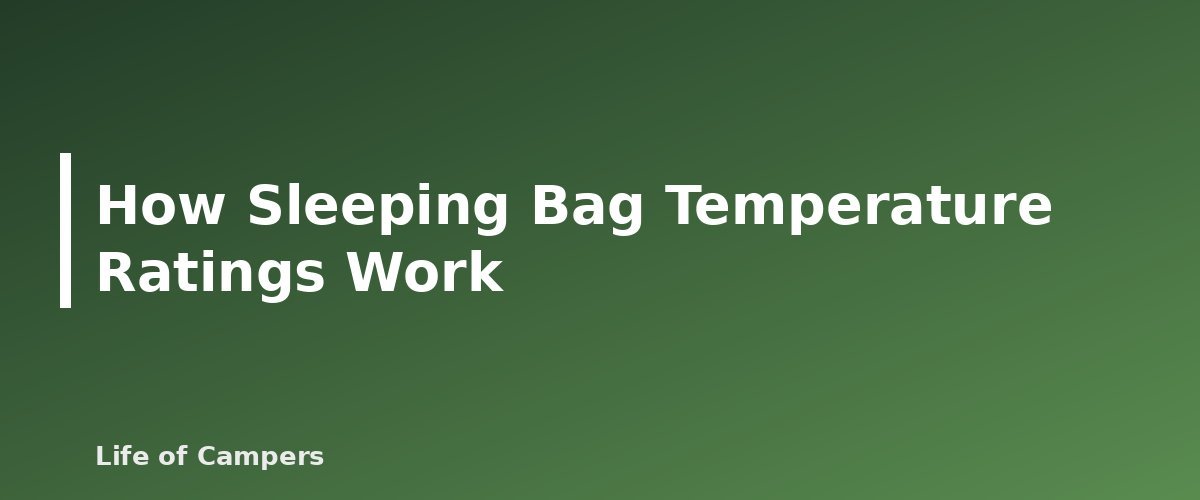 How Sleeping Bag Temperature Ratings Work - illustration for How to Choose a Sleeping Bag and Pad by Temperature