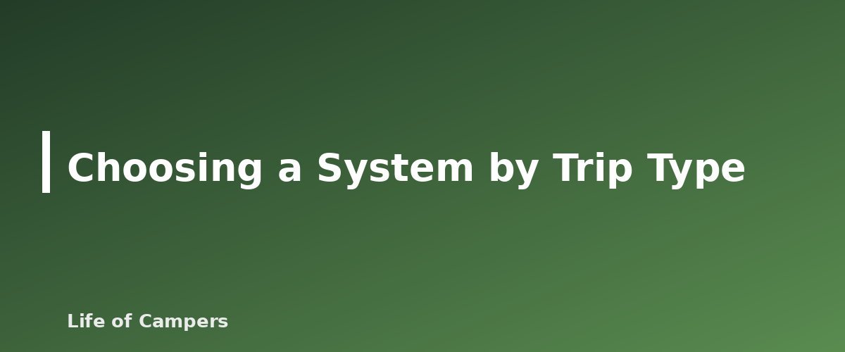 Choosing a System by Trip Type - illustration for How to Choose a Sleeping Bag and Pad by Temperature