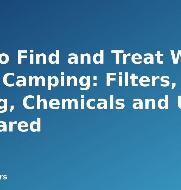 How to Find and Treat Water While Camping: Filters, Boiling, Chemicals and UV Compared - featured image