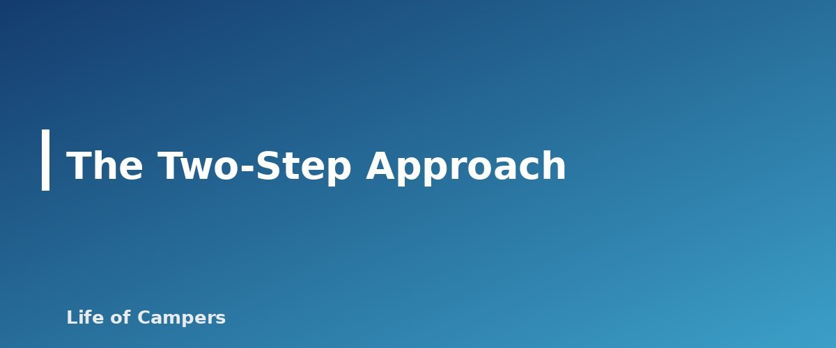 The Two-Step Approach - section banner for How to Find and Treat Water While Camping