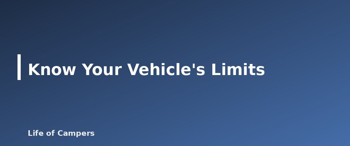 Know Your Vehicle's Limits - illustration for How to Pack a Car for Camping: Loading Order