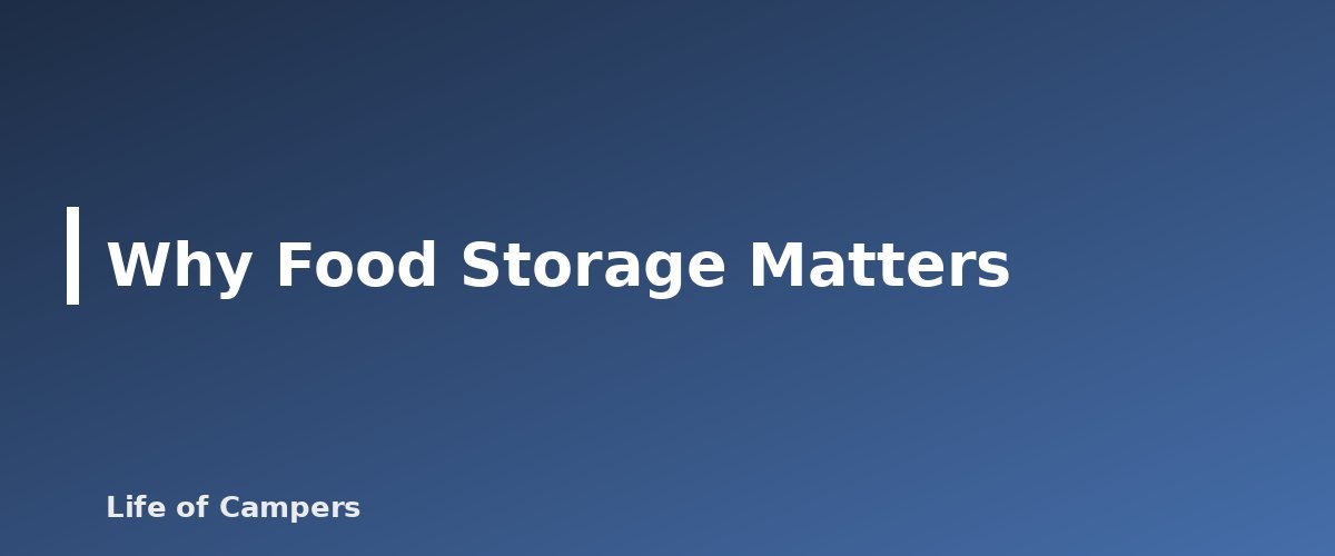 Why Food Storage Matters - illustration for How to Store Food Safely From Bears and Raccoons