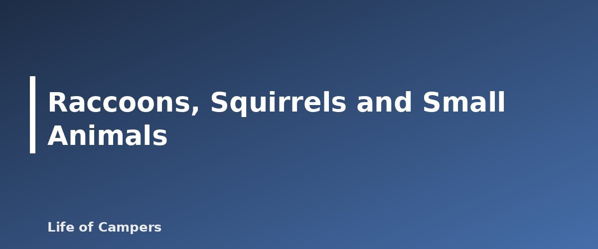 Raccoons, Squirrels and Small Animals - illustration for How to Store Food Safely From Bears and Raccoons