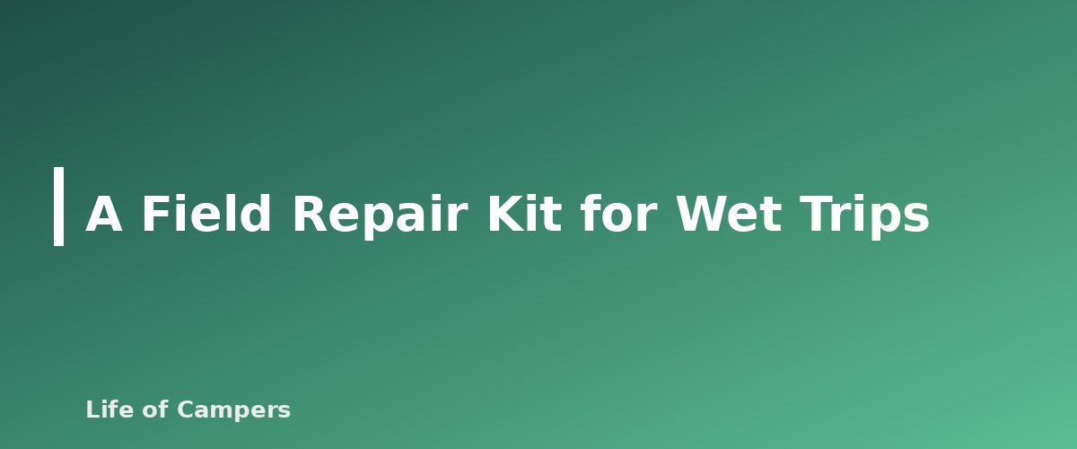 A Field Repair Kit for Wet Trips - section banner for How to Waterproof a Tent