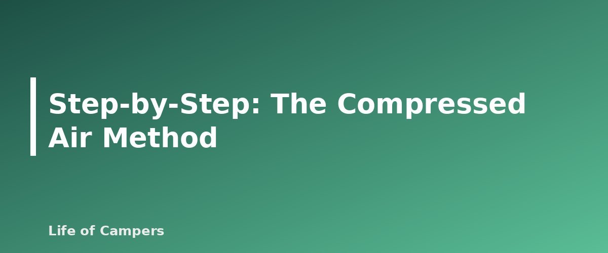 Step-by-Step: The Compressed Air Method - section banner for How to Winterize an RV