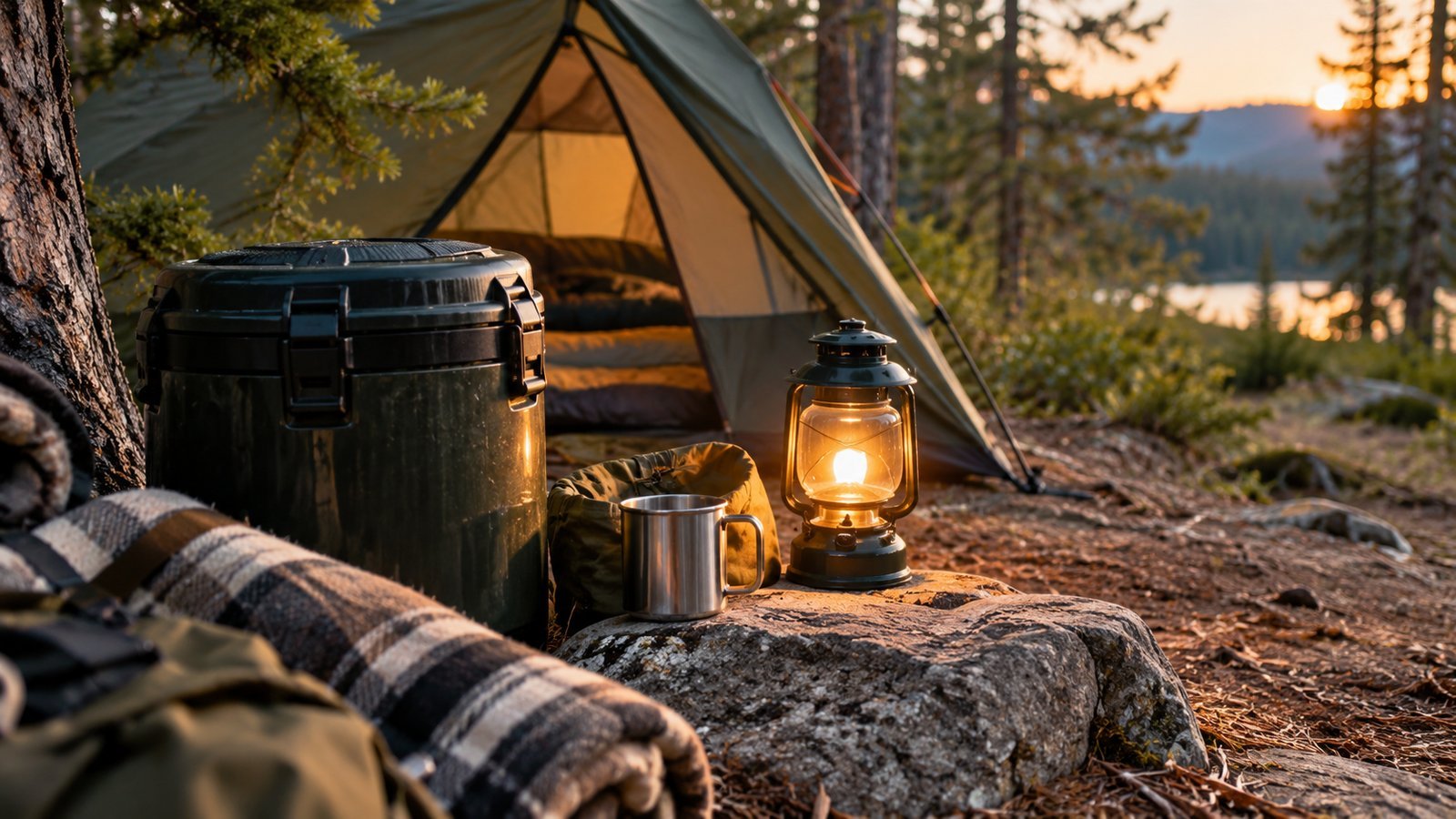 Plan Before You Leave Home - camping illustration