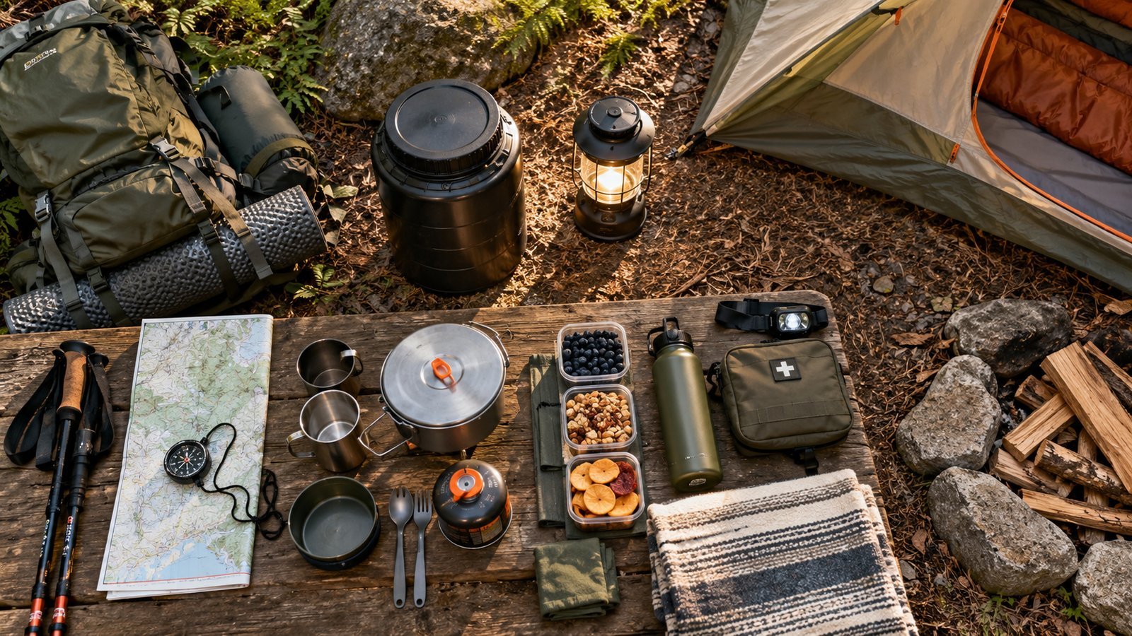 Store Food and Scented Items the Right Way - camping illustration
