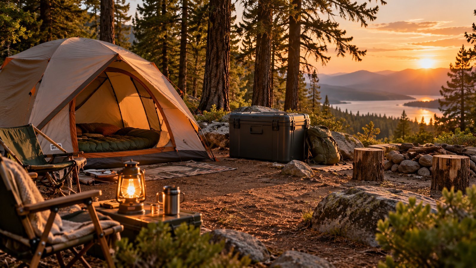 Know What to Do Around Wildlife and Bears - camping illustration