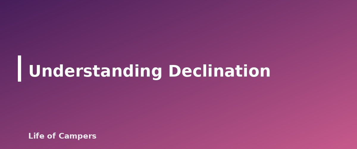 Understanding Declination - section banner for Map and Compass Basics for Campers