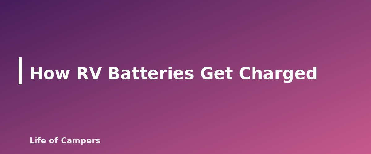 How RV Batteries Get Charged - section banner for RV Battery Basics