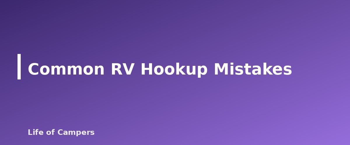 Common RV Hookup Mistakes - section banner for RV Hookups Explained