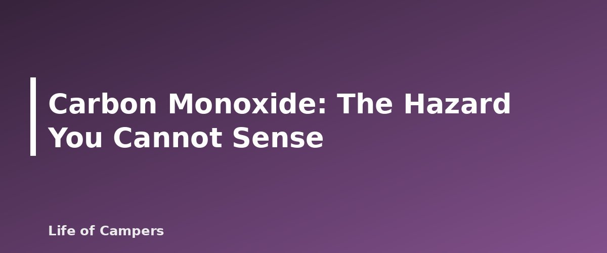 Carbon Monoxide: The Hazard You Cannot Sense - illustration for Tent Safety: Heaters, Candles and Carbon Monoxide