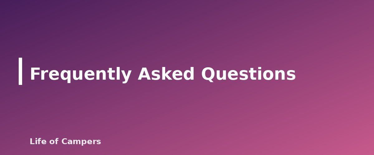 Frequently Asked Questions - section banner for Types of RV Campgrounds Explained