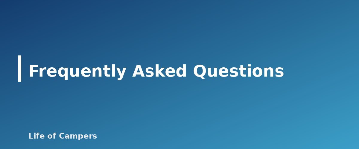 Frequently Asked Questions - section banner for Types of RVs Explained